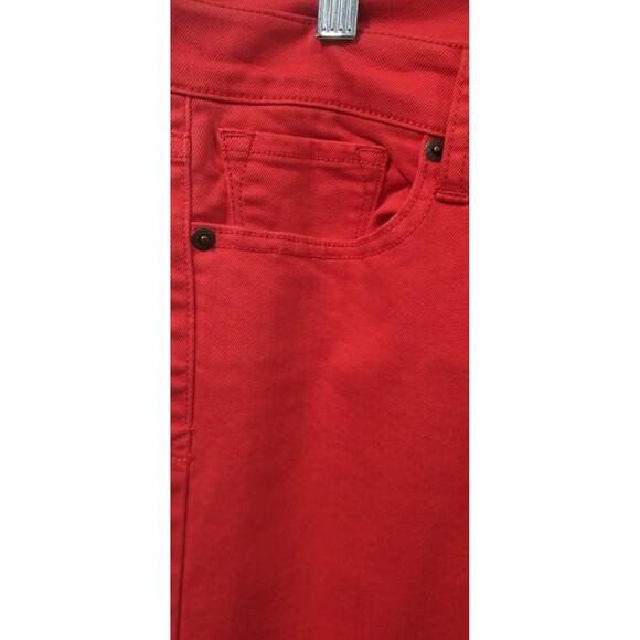 Lucky Brand Women's Charlie Capri Red Jeans Size 10/30 - Picture 2 of 13